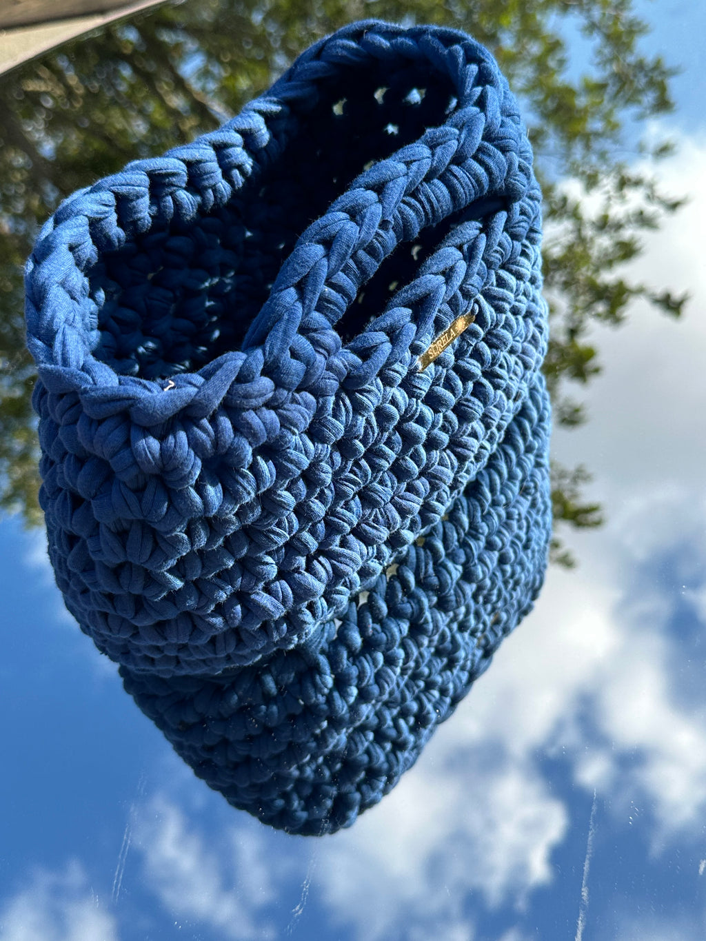 Rome Blue Handle Bag
