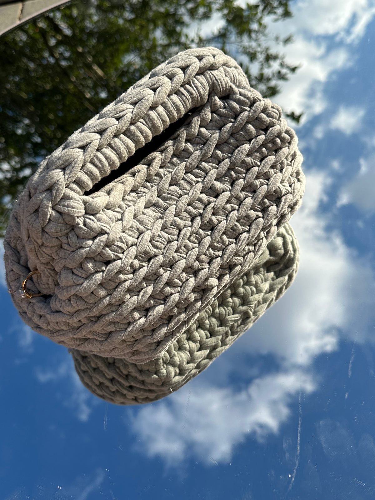 Milan Grey Pearl Clutch Bag