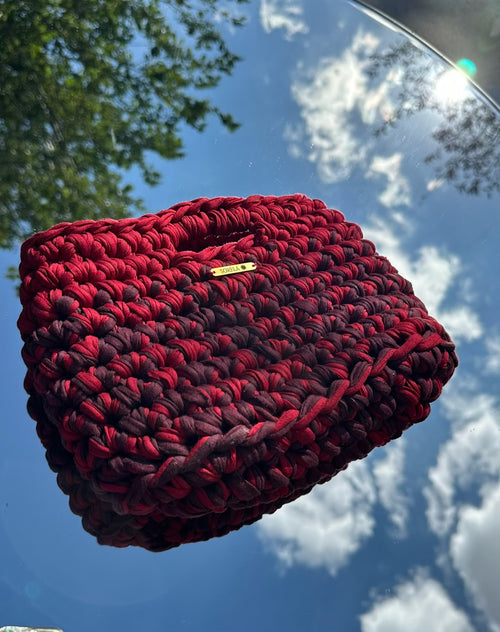 Milan Red Handle Bag - detail shot